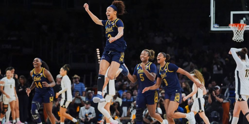 Hannah Hidalgo's triple-double tops Mikayla Blakes in Notre Dame's March Madness win over Vandy – Audacy