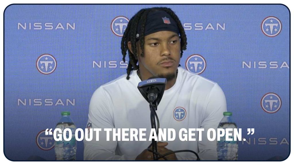 Wan'Dale Robinson Talks About Connection with Cam Ward – Tennessee Titans