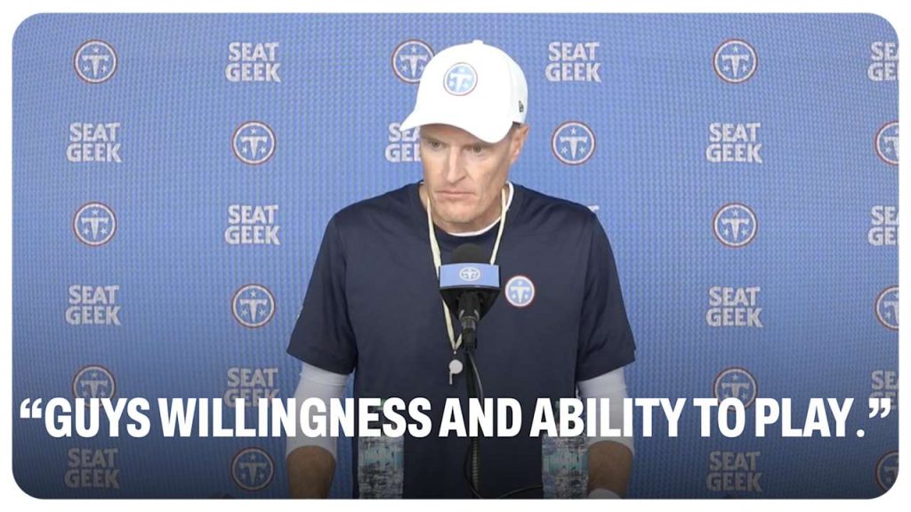 John Fassel Press Conference – Tennessee Titans