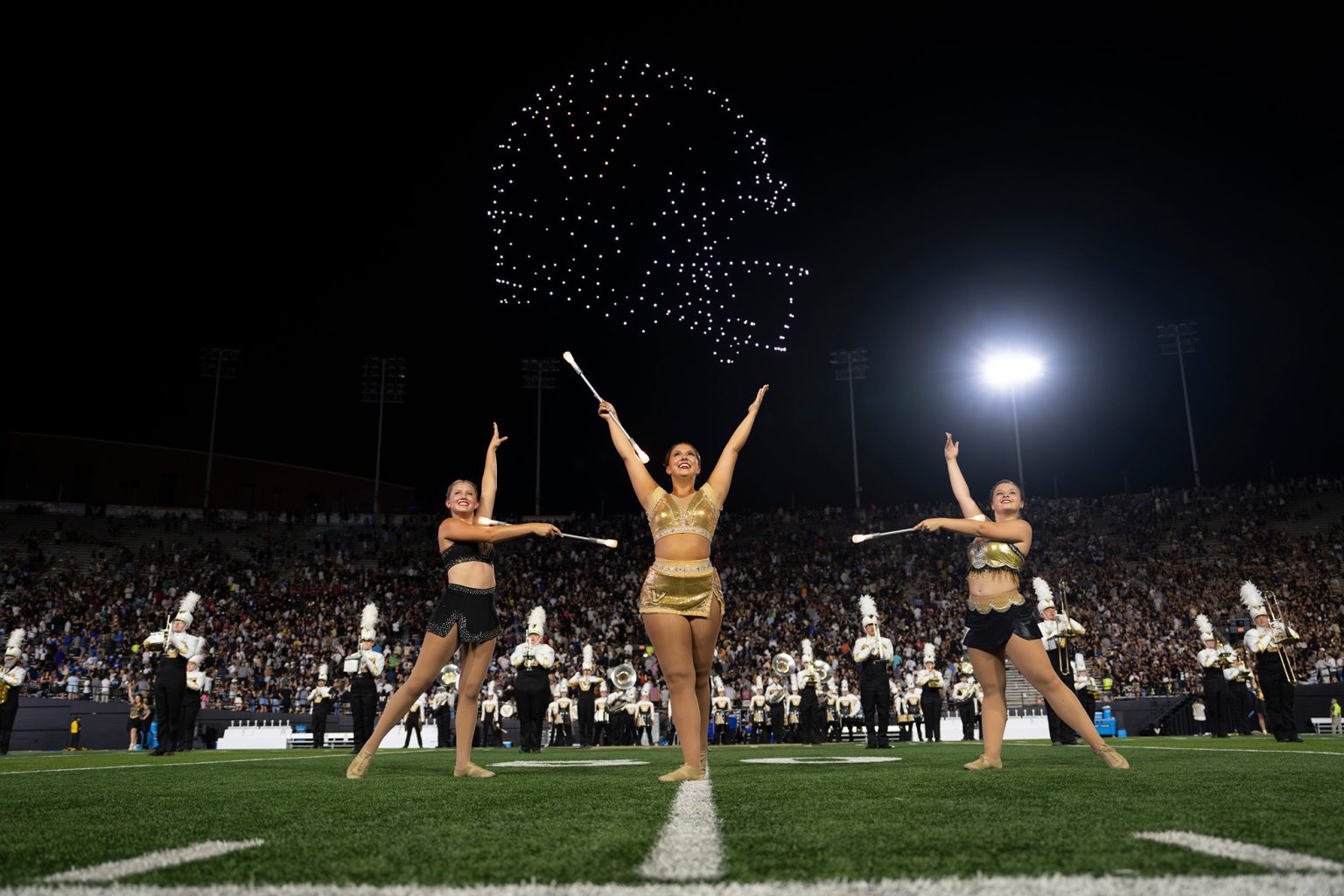 Halftime Drone Show Against Govs – Vanderbilt Commodores