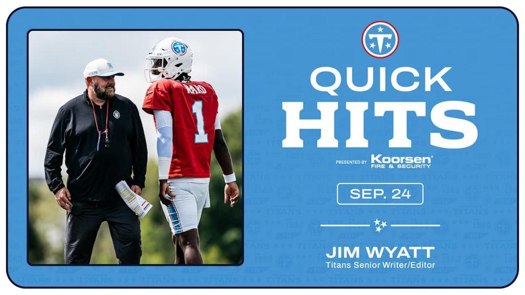 Quick Hits on the Titans From Thursday of Giants Week – Tennessee Titans