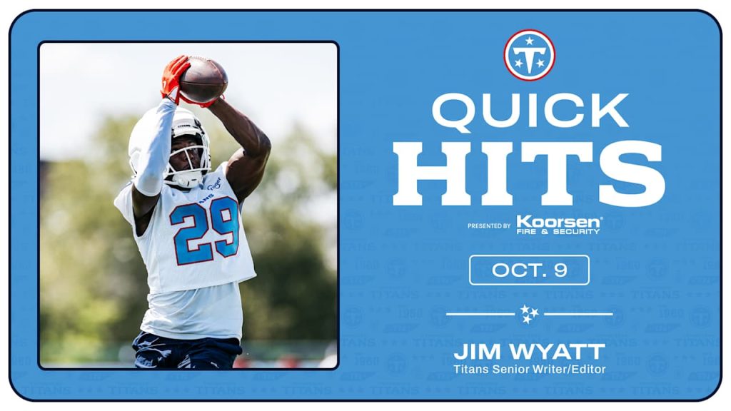 Quick Hits on the Titans From Friday of Texans Week – Tennessee Titans